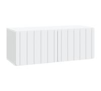 vidaXL Wall-Mounted TV Cabinet White 78.5 x 31 x 30 cm Engineered Wood