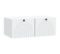vidaXL Wall-Mounted TV Cabinet White 78.5 x 41 x 30 cm Engineered Wood