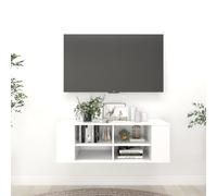 Vidaxl Wall-Mounted Tv Cabinet White 102X35X35 Cm Engineered Wood