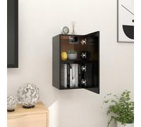 Vidaxl Wall Mounted Tv Cabinets 2 Pcs Black 30.5X30X30 Cm