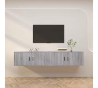 vidaXL Wall-mounted TV Cabinets 2 pcs Grey Sonoma 100x34.5x40 cm