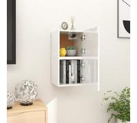 Vidaxl Wall Mounted Tv Cabinets 2 Pcs High Gloss White 30.5X30X30 Cm