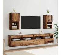 vidaXL Wall-mounted TV Cabinets 2 pcs Old Wood 30.5 x 30 x 60 cm