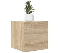 vidaXL 4x Wall Mounted TV Cabinets Sonoma Oak Hanging Cupboard TV Stand Unit