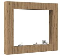 vidaXL Wall Mounted TV cabinets 8 pcs Artisan Oak Engineered Wood tv stand