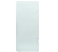 vidaXL Wall-Mounted Urinal Privacy Screen, Tempered Glass, Translucent, 90x40 cm, Mounting Materials