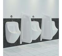 vidaXL Wall-mounted Urinal Privacy Screen Ceramic White