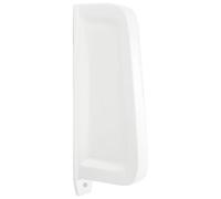 vidaXL Wall-Mounted Urinal Privacy Screen - Ceramic White - Ideal for Improving Privacy in Bathroom - Easy to Clean - Mounting Materials Included