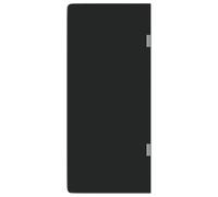 vidaXL Wall-mounted Urinal Privacy Screen Urinal Privacy Black Tempered Glass