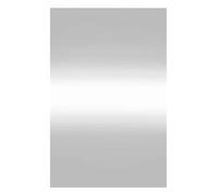 vidaXL Wall-Mounted Vanity Mirror - Glass Rectangular Cosmetic Mirror - Modern Decorative Mirror for Bedroom, Bathroom, Living Room - Silver, 50x80 cm