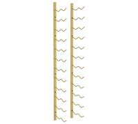 vidaXL Wall Mounted Wine Rack for 24 Bottles Gold Iron Drinking Storage Rack