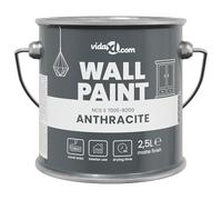 vidaXL Wall Paint Grey 16.5 x 16.5 x 16 cm Wall Print, Quality, Durable Wall Paint for Kitchen, Bathroom, Living Room, Eco-Friendly, Washable, Fast Drying, Indoor Home Decor