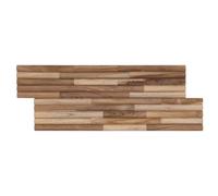 vidaXL Wall Panel 10 pcs Natural 55 x 20 x 2 cm