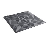 vidaXL Wall Panels 48 pcs Amethyst Grey 50 x 50 cm XPS Foam