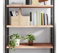 Vidaxl Wall Shelf 100X60X4 Cm Untreated Solid Wood Oak, Brown