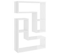 2x Wall Shelves Engineered Wood Home Wall-Mounted Shelf Multi Colours vidaXL