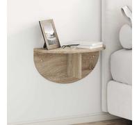 vidaXL Wall Shelf 2 pcs Sonoma Oak 48 x 24 x 24 cm Engineered Wood