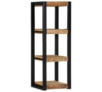 Vidaxl Wall Shelf 35X35X100 Cm Solid Rough Wood Mango
