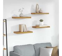 vidaXL Wall Shelf 4 pcs Beige 50 x 23.5 x 4 cm Engineered Wood