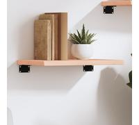 vidaXL Wall Shelf 40x30x2 cm Untreated Solid Wood Oak, Brown