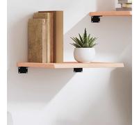 Vidaxl Wall Shelf 40X40X2 Cm Untreated Solid Wood Oak
