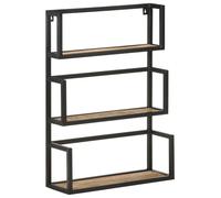 vidaXL Wall Shelf 60x20x85 cm Rough Mango Wood