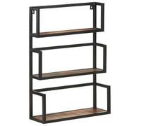 vidaXL Wall Shelf 60x20x85 cm Solid Reclaimed Wood