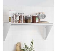 vidaXL Wall Shelf 75x30x31 cm Silver Stainless Steel
