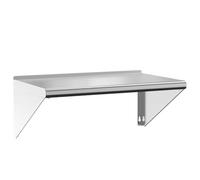 Wall Shelf Floating Shelf Wall Storage Shelf Silver Stainless Steel vidaXL