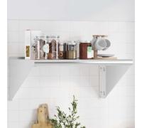 vidaXL Wall Shelf 75x45x31 cm Silver Stainless Steel