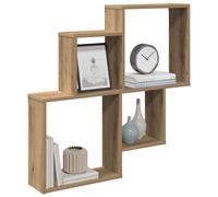 Wall Cube Shelf Hanging Wall-Mounted Floating Shelf Engineered Wood vidaXL