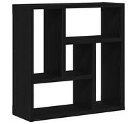 vidaXL Wall Shelf Black Oak 45x16x45 cm Engineered Wood floating shelf
