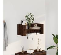 vidaXL Wall Shelf Brown Oak 70.5x35x30.5 cm Engineered Wood
