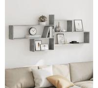 (concrete grey) vidaXL Wall Shelf Floating Shelf Storage Shelf Engineered Wood