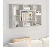 Vidaxl Wall Shelf Concrete Grey 85X16X52.5 Cm Engineered Wood