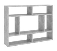 Vidaxl Wall Shelf Concrete Grey 75X16X55 Cm Engineered Wood