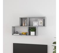 vidaXL Wall Shelf Concrete Grey Engineered Wood Wall Floating Hanging Shelf
