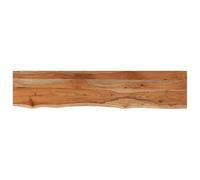 vidaXL Wall Shelf, Floating Shelf for Display, Wall Mounted Shelf for Living Room, Wall Rack Picture Ledge, Rectangular Solid Wood Acacia Live Edge