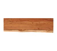 vidaXL Wall Shelf Floating Shelf Rack Rectangular Solid Wood Acacia Live Edge