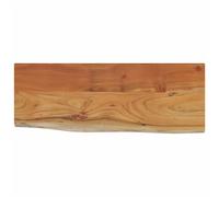 vidaXL Wall Shelf Floating Shelf Rack Rectangular Solid Wood Acacia Live Edge