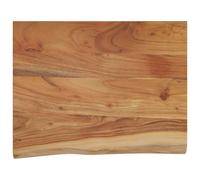 vidaXL Wall Shelf Floating Shelf Rack Rectangular Solid Wood Acacia Live Edge