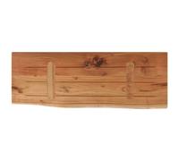 vidaXL Wall Shelf Floating Shelf Rack Rectangular Solid Wood Acacia Live Edge