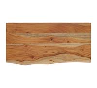vidaXL Wall Shelf Floating Shelf Rack Rectangular Solid Wood Acacia Live Edge