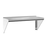 vidaXL Wall Shelf 75x30x31 cm Silver Stainless Steel