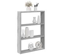 vidaXL Wall Shelf Grey Sonoma 43x9x60 cm Engineered Wood