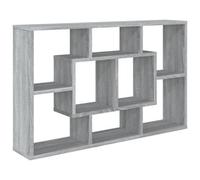 Vidaxl Wall Shelf Grey Sonoma 85X16X52.5 Cm Engineered Wood