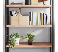 Vidaxl Wall Shelf Light Brown 100X60X4 Cm Treated Solid Wood Oak, Brown