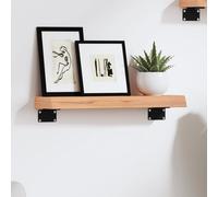 vidaXL Wall Shelf Light Brown 40x10x4 cm Treated Solid Wood Oak