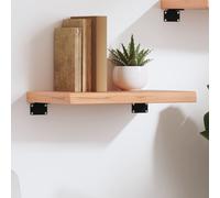 Vidaxl Wall Shelf Light Brown 40X30X4 Cm Treated Solid Wood Oak