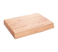 vidaXL Wall Shelf Light Brown 40x30x6 cm Treated Solid Wood Oak UK HOT
